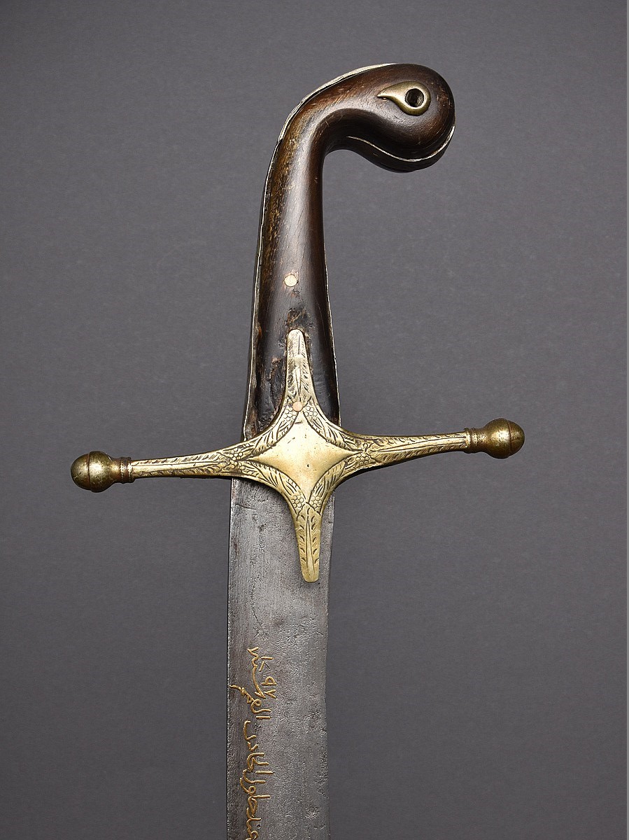Old sabre-hilted yataghan