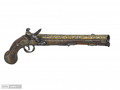 Flintlock holster pistol - part of the Tula Garniture from Royal Armouries collection