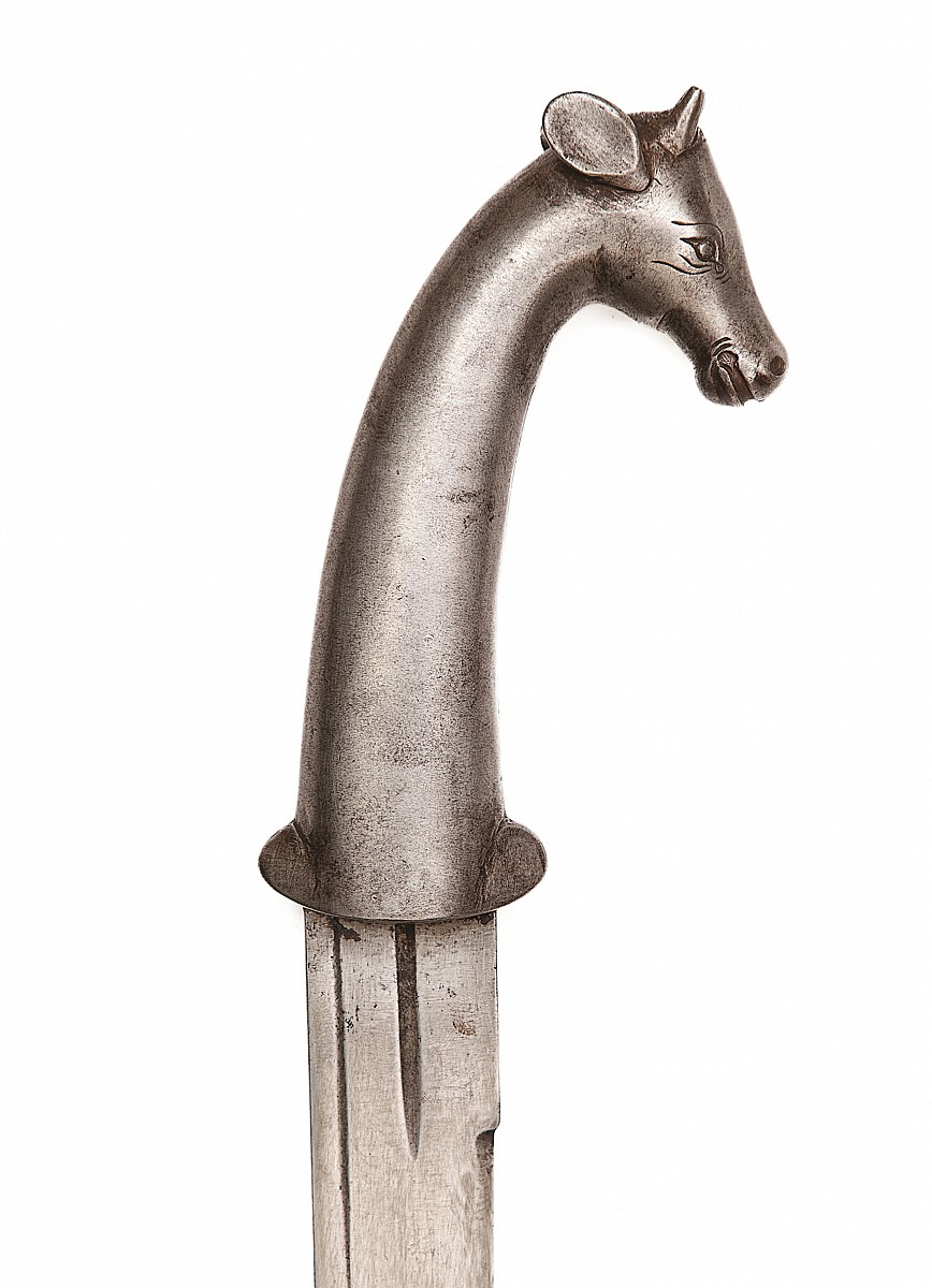 A kirach sword with zoomorphic hilt