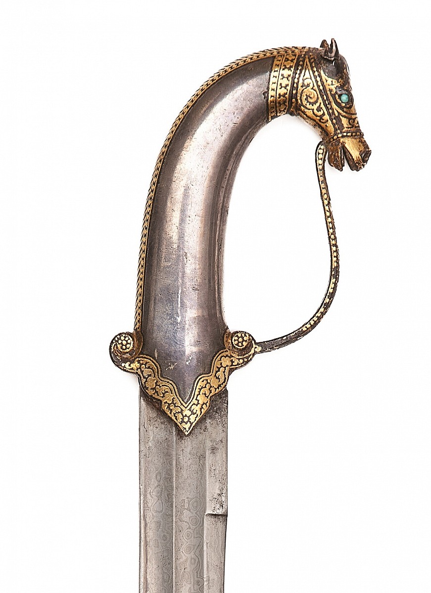 A sword with zoomorphic hilt